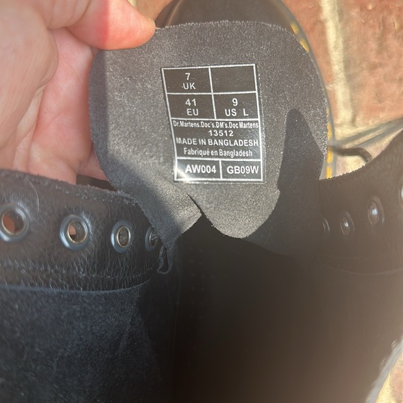 Dr. Martens 1460 Virgina Pascal black leather boots women’s - Picture 12 of 15